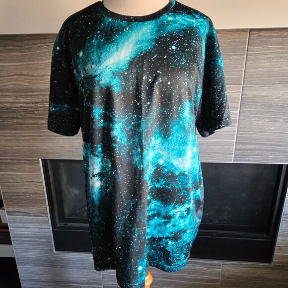 Men's Galaxy Style TShirt Size XL - Picture 1 of 5
